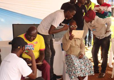 Hundreds of Residents in Kisumu County Turn Up to the MMUST Eye Screening Medical Camp Held in Kondele Ward