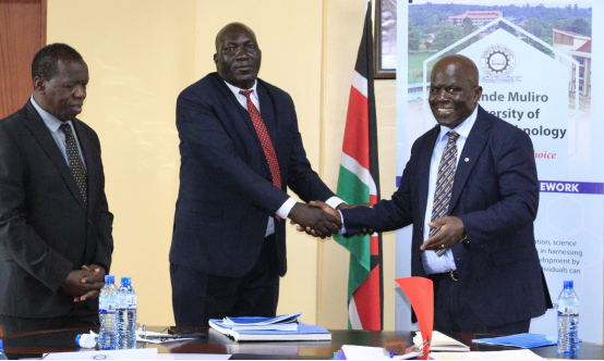 Prof. Christopher Ngacho Takes Over from Prof. Peter Bukhala as MMUST’s New DVC Planning, Research and Innovation